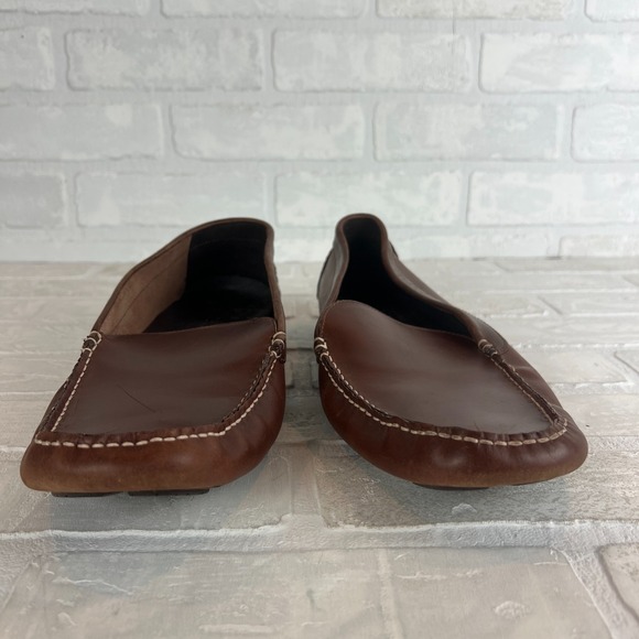 J.‎ Crew Driving Loafers Moccasins Mens 10.5 Brown Leather Slip On Casual Flats main image 5